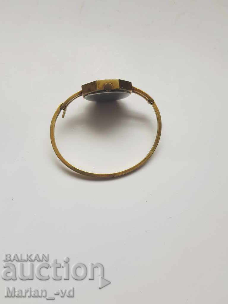 Ladies gold plated mechanical watch Zentra 17 jewels - 5