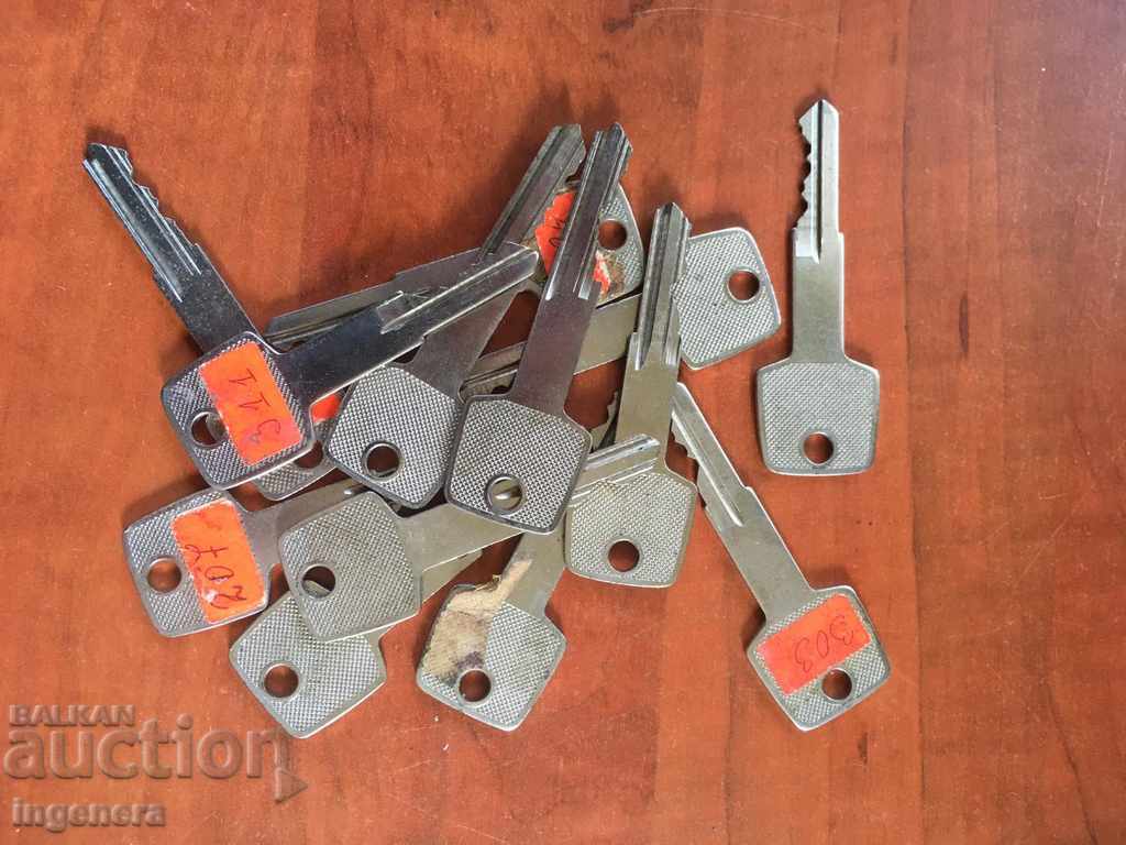 KEY KEYS LARGE AND DIFFERENT - 13 PCS with price 6.00 BGN | € 3.07