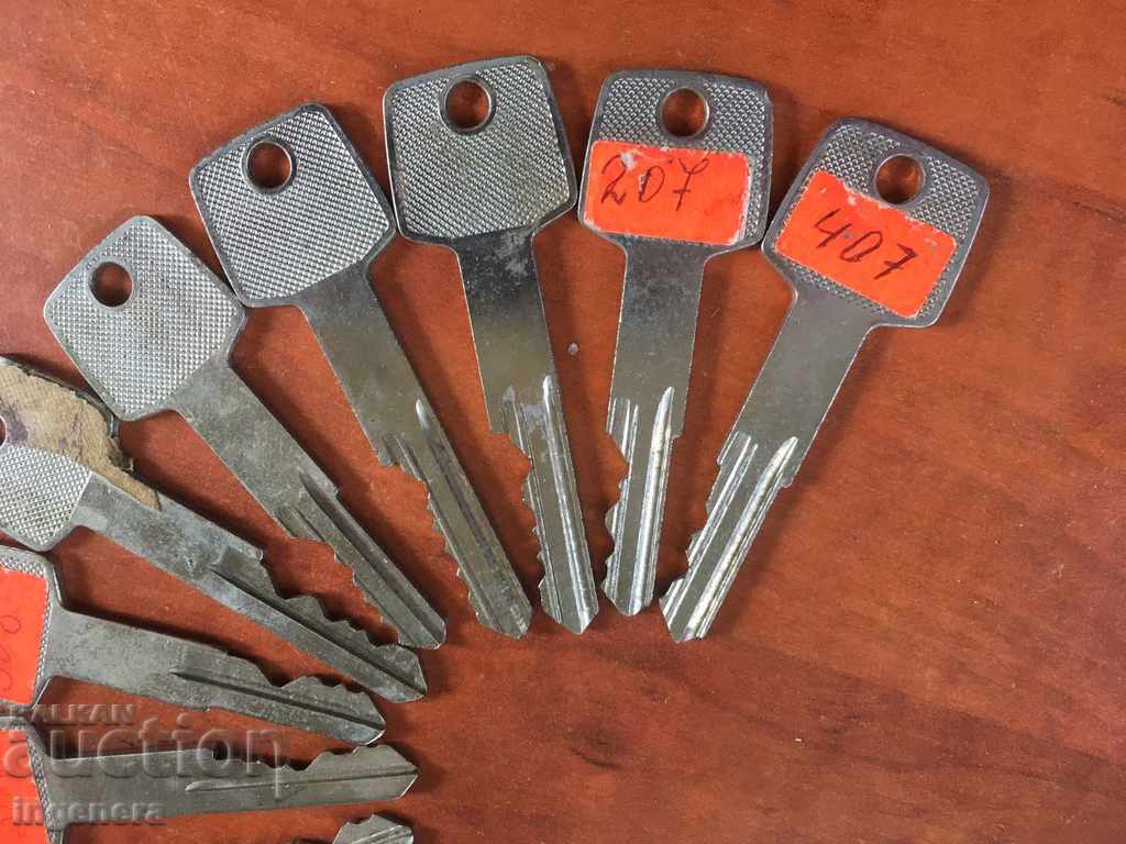 KEY KEYS LARGE AND DIFFERENT - 13 PCS - 5