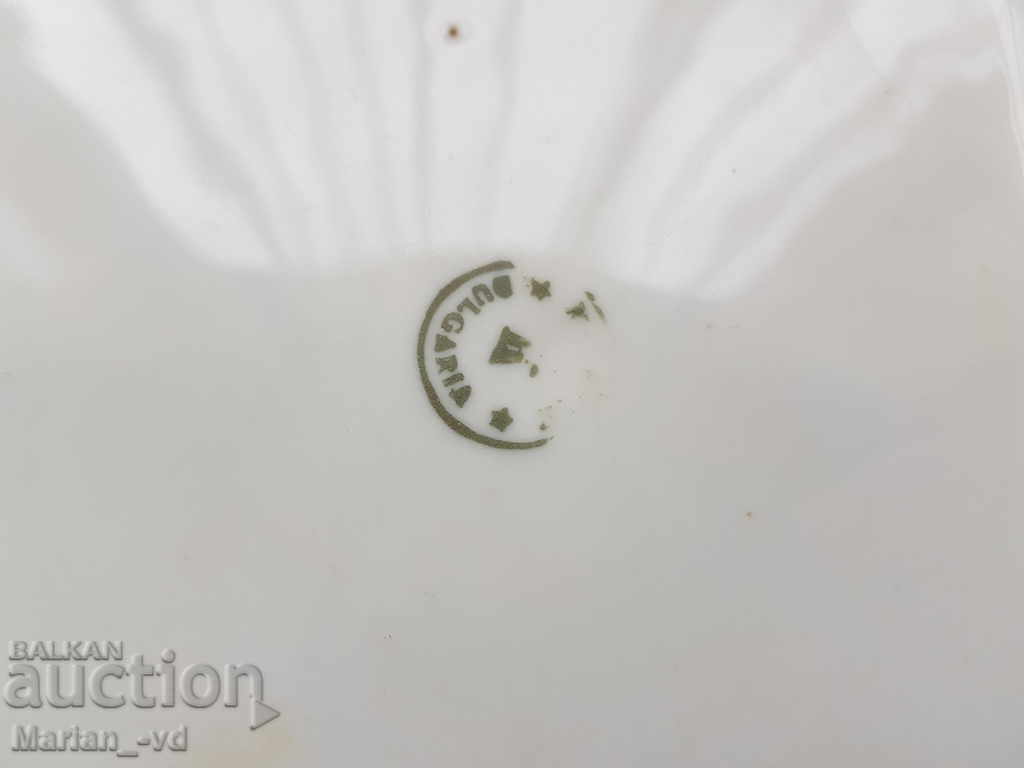 Old Bulgarian porcelain salad bowl - 5 Old Bulgarian porcelain salad bowl - 5