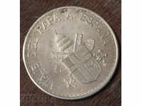 Vatican visit Pope John Paul in Spain silver coin