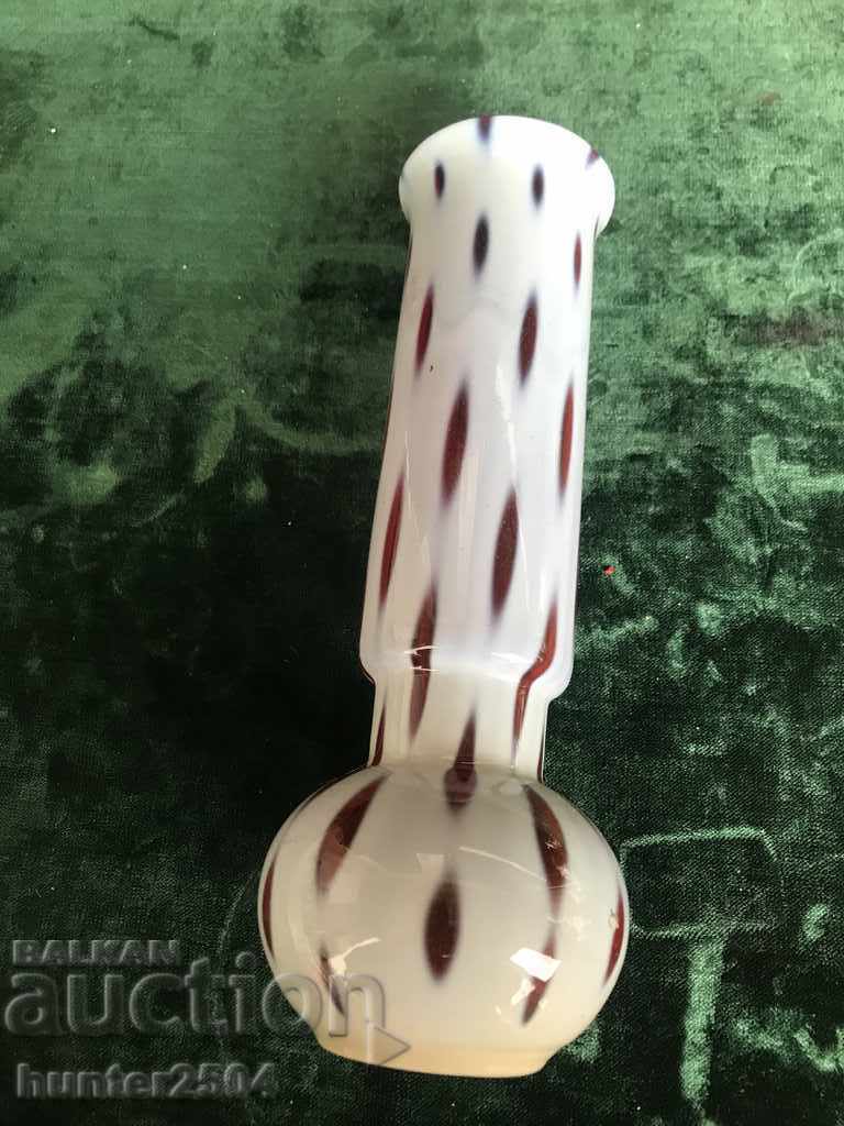 Vase-colored glass, Murano type, 26 cm high. with price 34.95 BGN | € 17.87 Vase-colored glass, Murano type, 26 cm high. with price 34.95 BGN | € 17.87