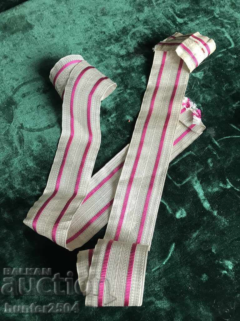 Колан-параден,пагони,сребърна сърма,5 см шир