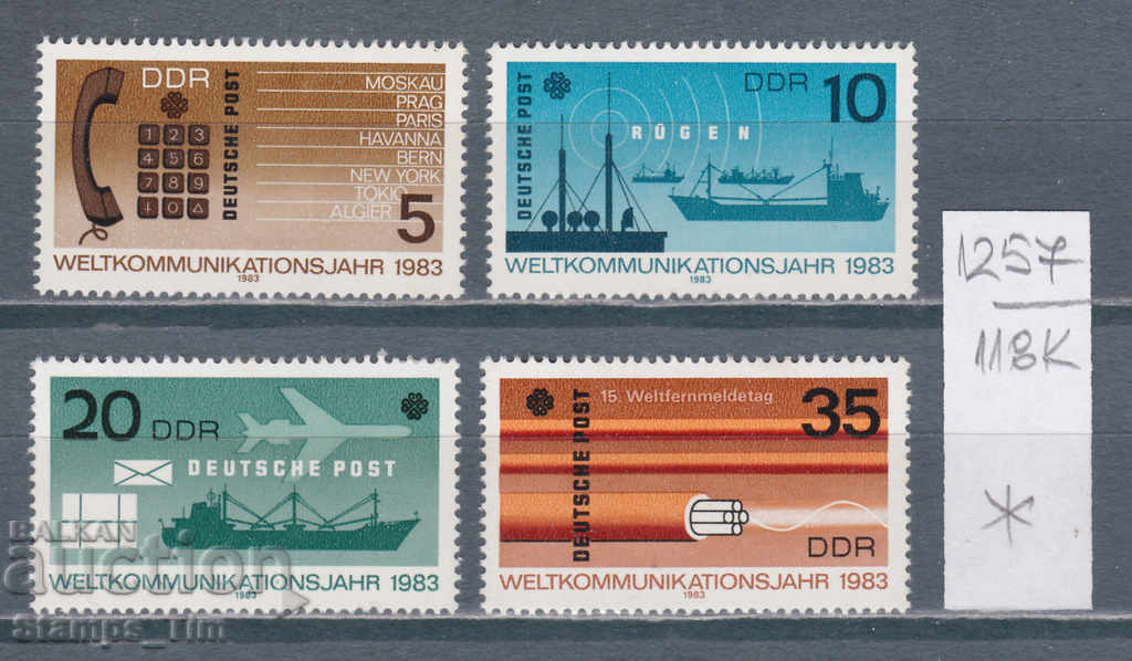 Licitație 118K1257 / Germania RDG 1983 Telefon nave aeronave co (* / **)