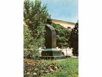 Carte poștală veche - Pazardzhik, Monumentul lui Konstantin Velichkov