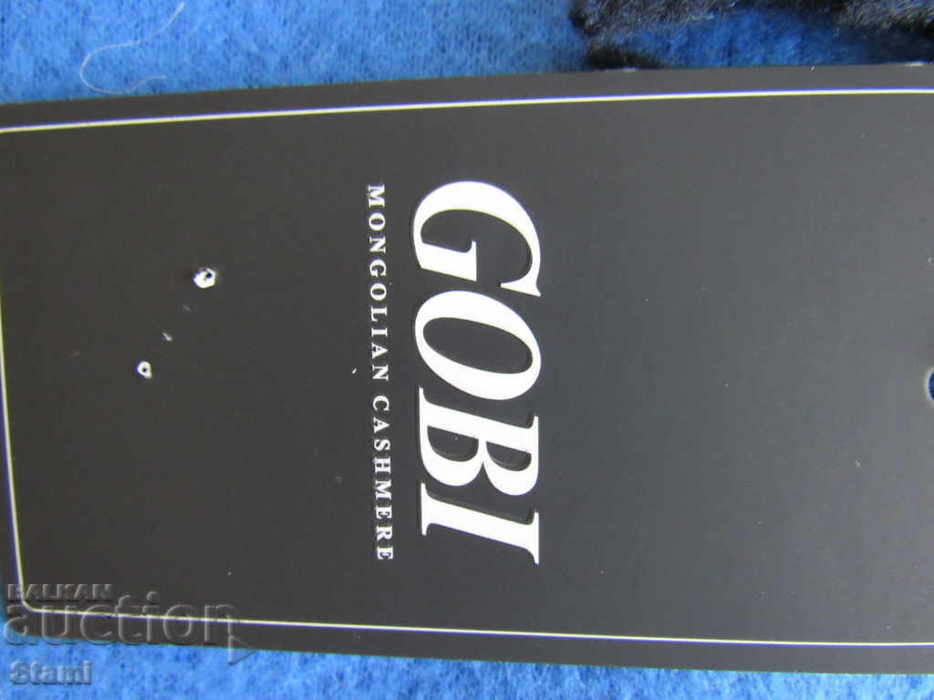 New GOBI cashmere black scarf, Mongolia with price 146.00 BGN | € 74.65