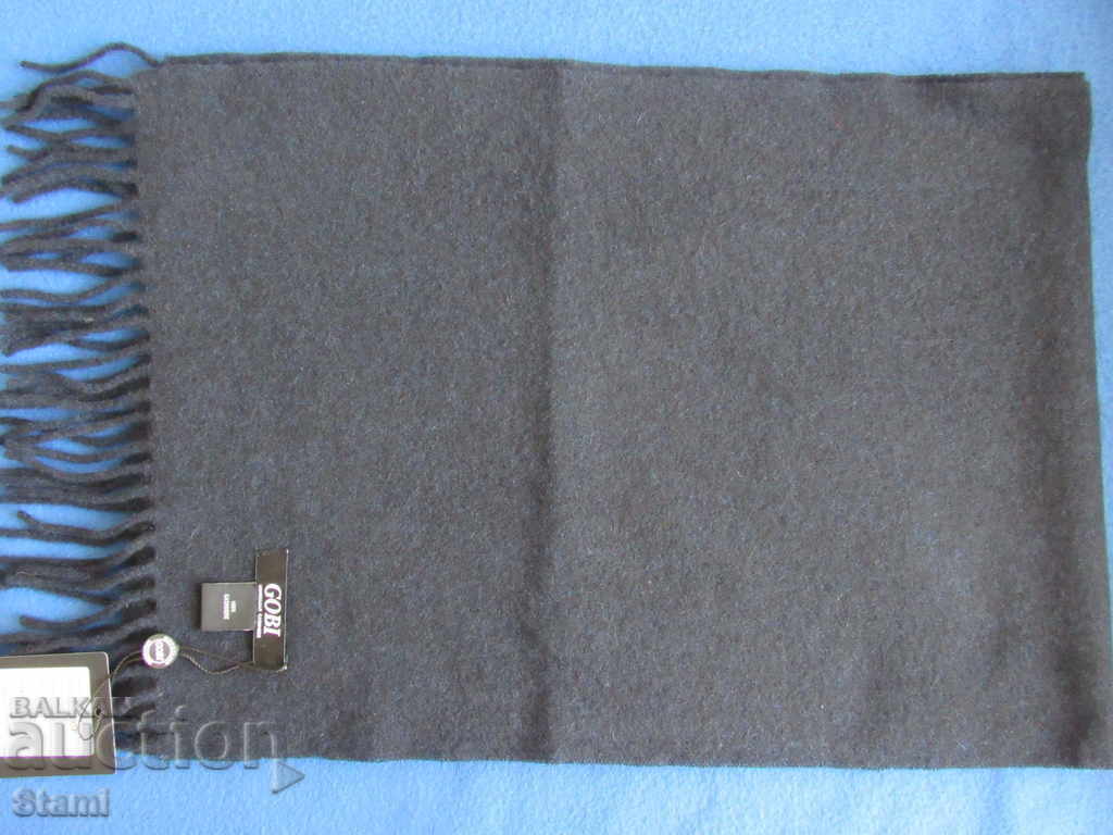 New GOBI cashmere black scarf, Mongolia