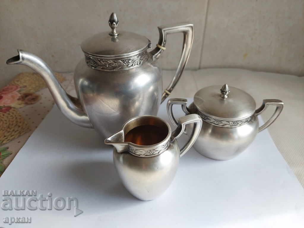 Delivery of silver tea set -617 grams -0.800 sample Delivery of silver tea set -617 grams -0.800 sample