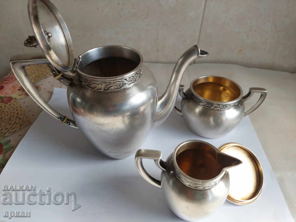 silver tea set -617 grams -0.800 sample - 6 silver tea set -617 grams -0.800 sample - 6