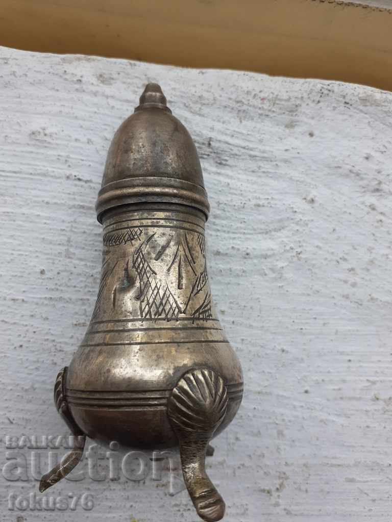 Old antique baroque set of small salt shakers - 7 Old antique baroque set of small salt shakers - 7