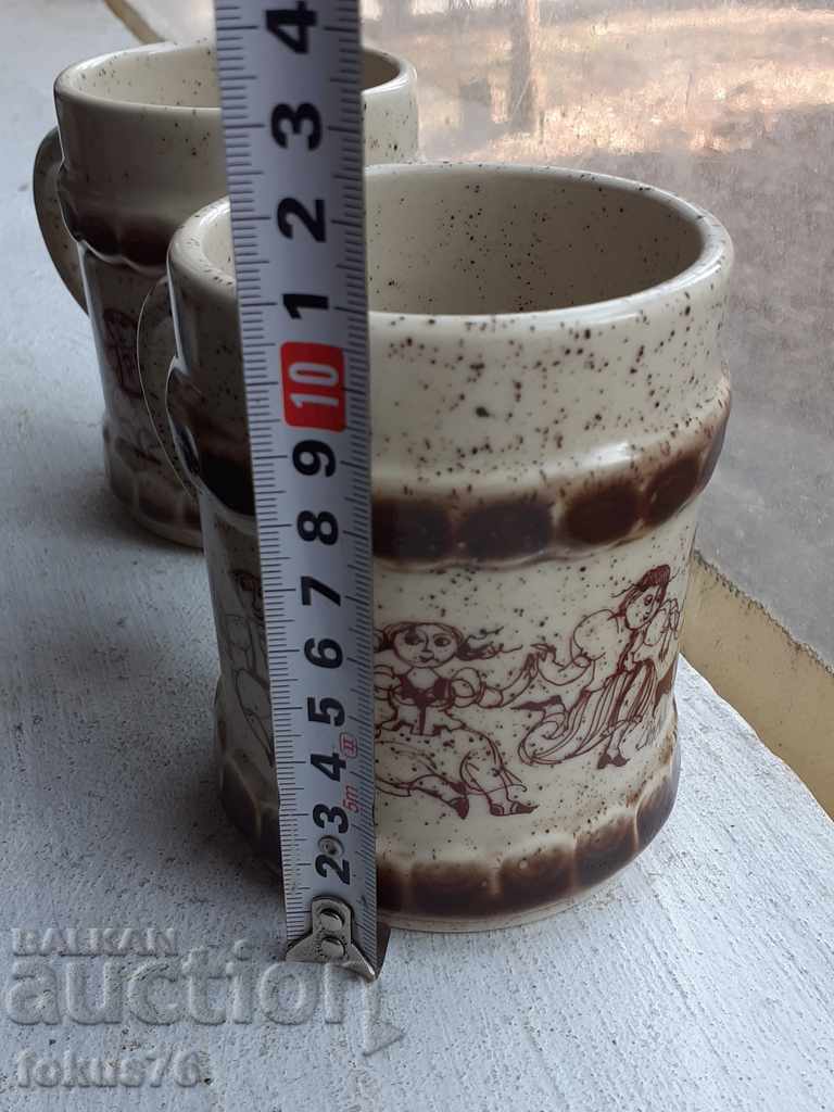 Two glasses of Rozenthal mugs - Germany - 7 Two glasses of Rozenthal mugs - Germany - 7