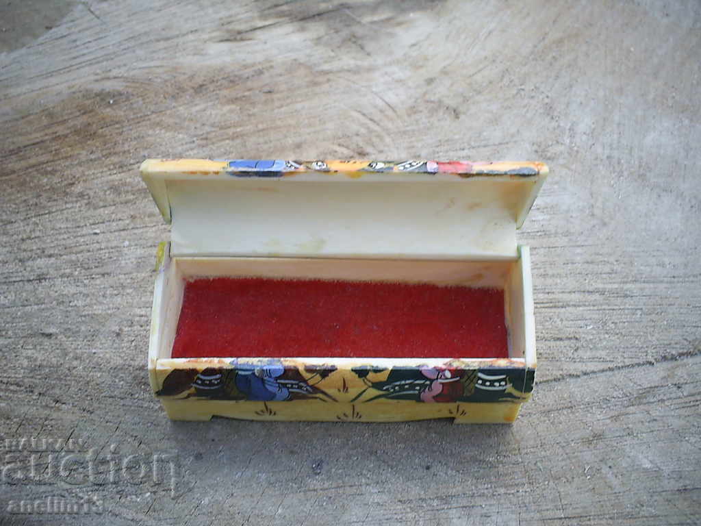 OLD HAND-PAINTED BOX JEWELRY BOX - 5