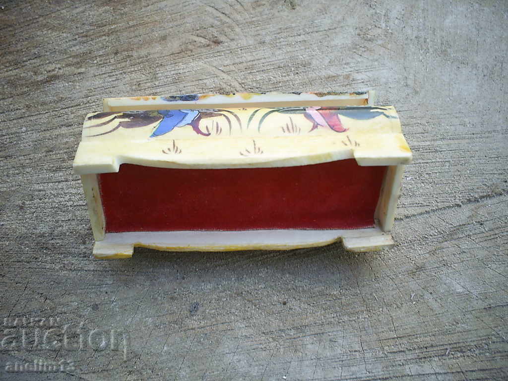 OLD HAND-PAINTED BOX JEWELRY BOX - 7