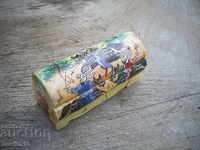 СТАРА РЪЧНО РИСУВАНА КУТИЯ КУТИЙКА ЗА БИЖУТА КОСТ