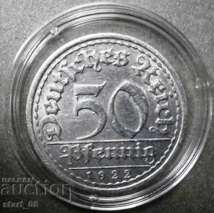 Γερμανία 50 pfennig 1922