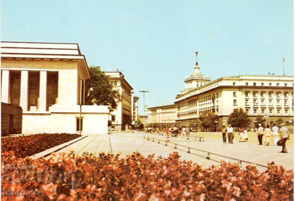 Παλιά καρτ ποστάλ - Σόφια, το Μαυσωλείο του Γ. Ντιμιτρόφ