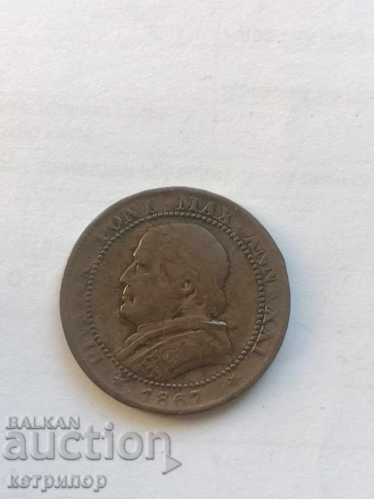 1 soldo 1867 Papal State, Vatican with price 18.00 BGN | € 9.20 1 soldo 1867 Papal State, Vatican with price 18.00 BGN | € 9.20