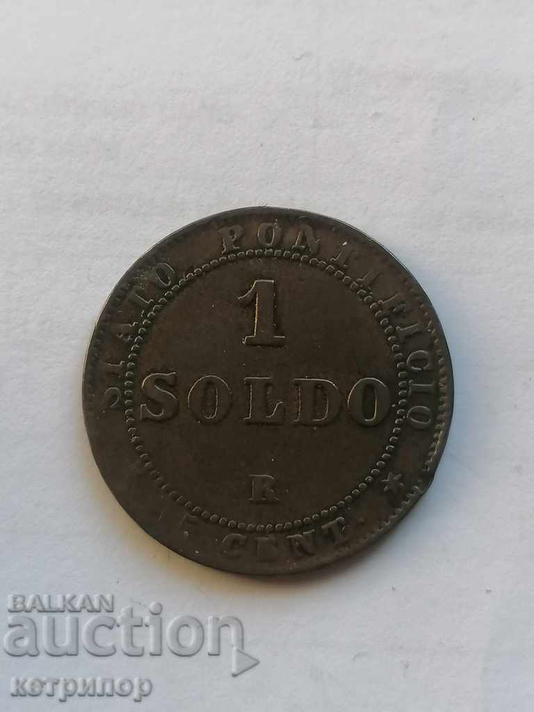 1 soldo 1867 Papal State, Vatican
