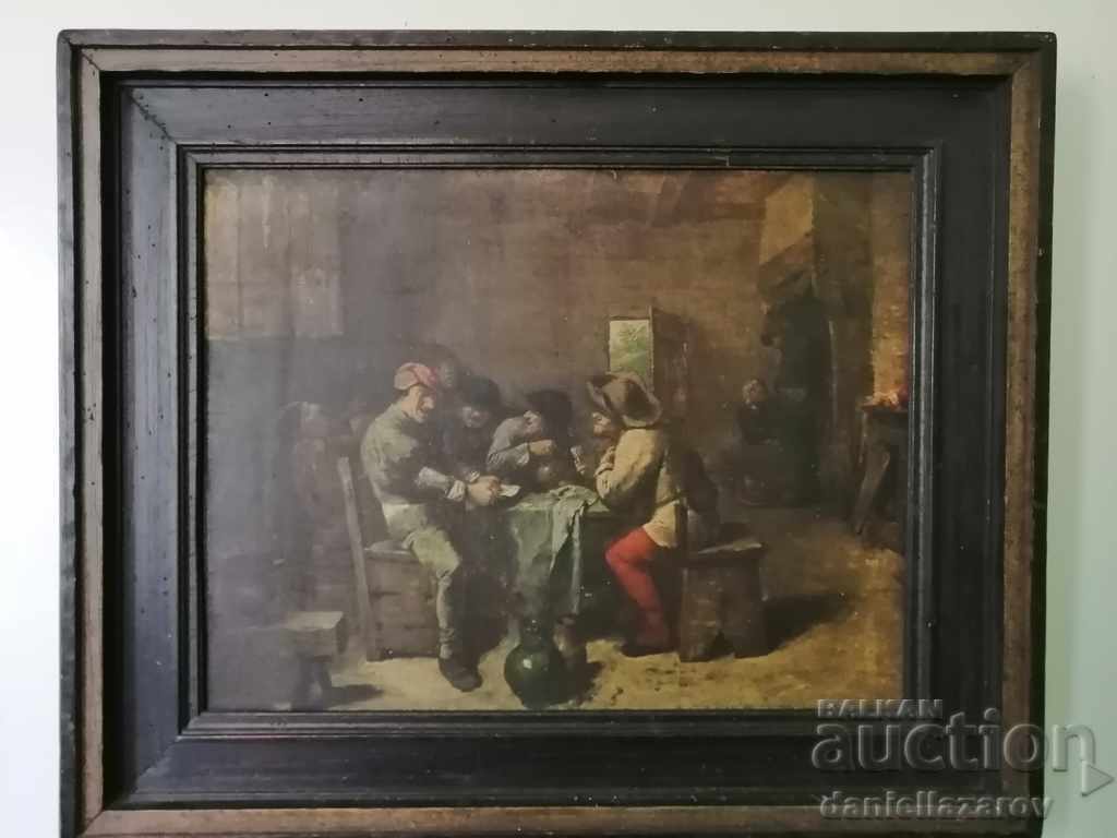 Παλιά Μπαρόκ Πίνακας του Adriaen Brouwer 1635