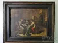 Παλιά Μπαρόκ Πίνακας του Adriaen Brouwer 1635