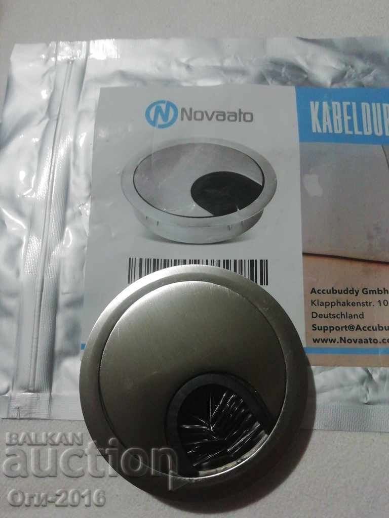 Παράδοση θήκη καλωδίου, μεταλλικό ανοξείδωτο 68 mm Παράδοση θήκη καλωδίου, μεταλλικό ανοξείδωτο 68 mm