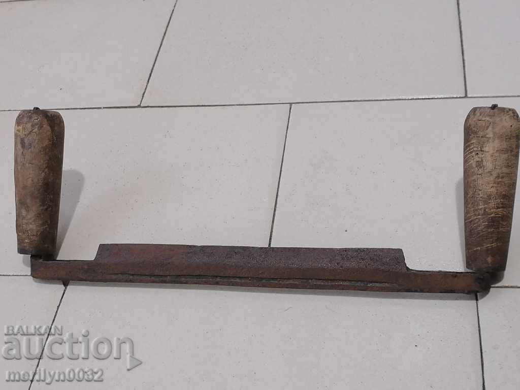 Auction Old rusty wrought iron tool Auction Old rusty wrought iron tool