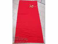 Flag of the first proletarian state USSR flag sickle and hammer