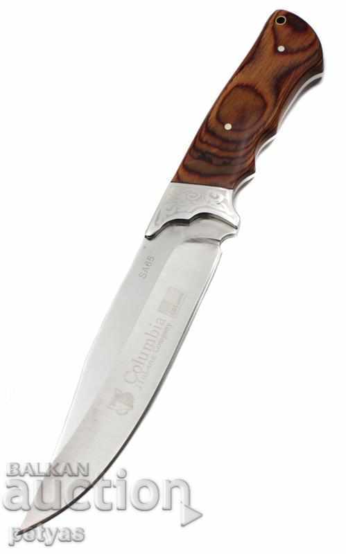 Hardened steel hunting knife - Columbia SA65 with price 24.50 BGN | € 12.53 Hardened steel hunting knife - Columbia SA65 with price 24.50 BGN | € 12.53