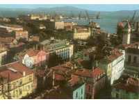 Old card - Burgas, View