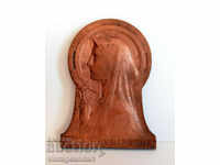 Copper panel Virgin Mary Christianity
