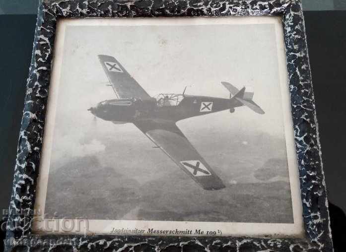 Collector's original photo, Messerschmitt plane Bulgaria