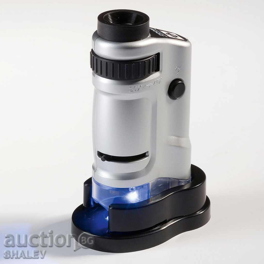 Microscope "Leuchtturm" with magnification 20 - 40 times (2495).