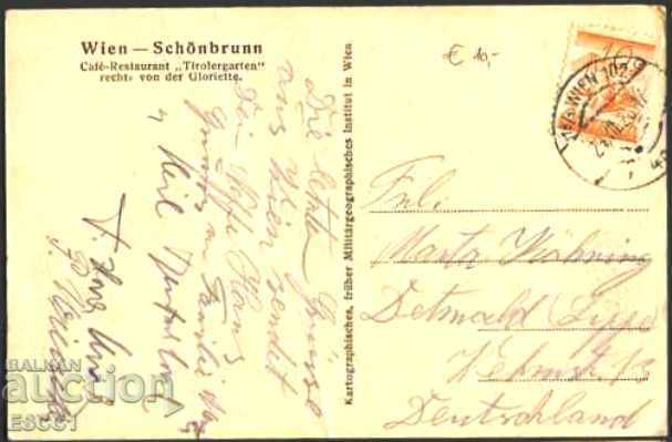 Postcard Vienna Schönbrunn traveled before 1929 Austria with price 15.00 BGN | € 7.67 Postcard Vienna Schönbrunn traveled before 1929 Austria with price 15.00 BGN | € 7.67