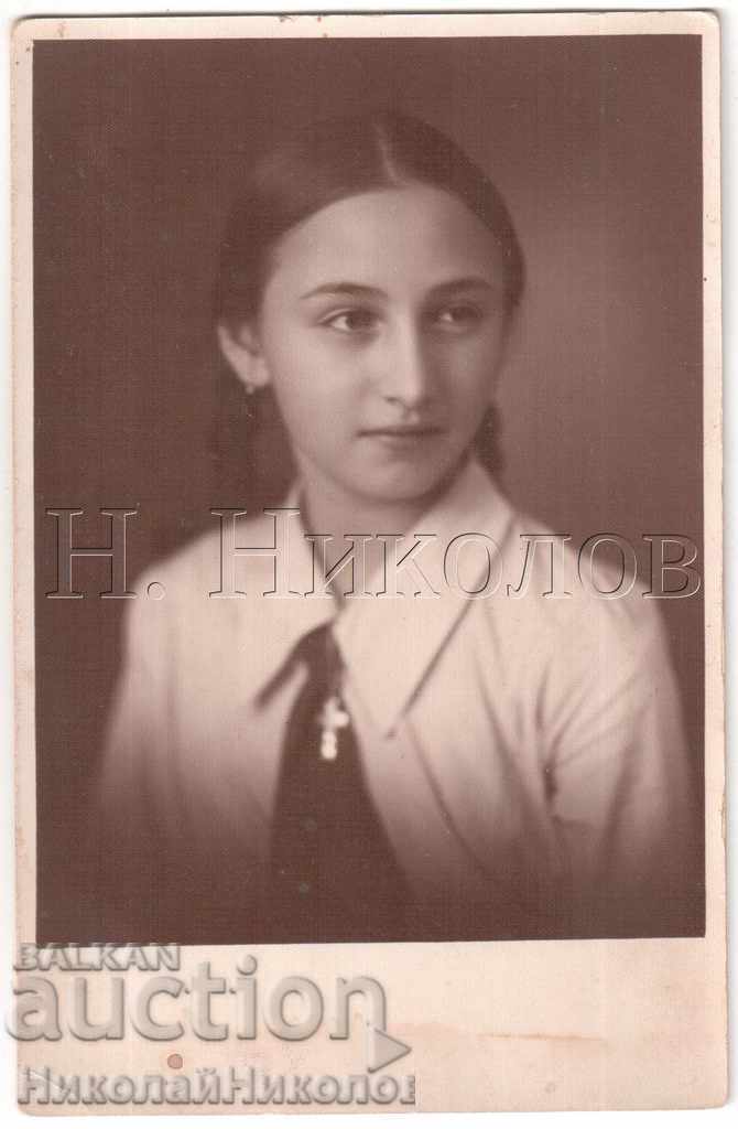 OLD PHOTO GIRL VARNA FOR FATHER ALEXANDER PALIKOV B227 OLD PHOTO GIRL VARNA FOR FATHER ALEXANDER PALIKOV B227
