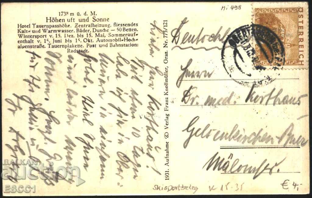 Ταξιδιωτική κάρτα Radstadt Tauern πριν από το 1929 στην Αυστρία με τιμή 6.00 BGN | € 3.07 Ταξιδιωτική κάρτα Radstadt Tauern πριν από το 1929 στην Αυστρία με τιμή 6.00 BGN | € 3.07