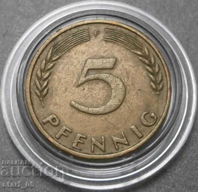 Germania 5 pfennigs, 1950