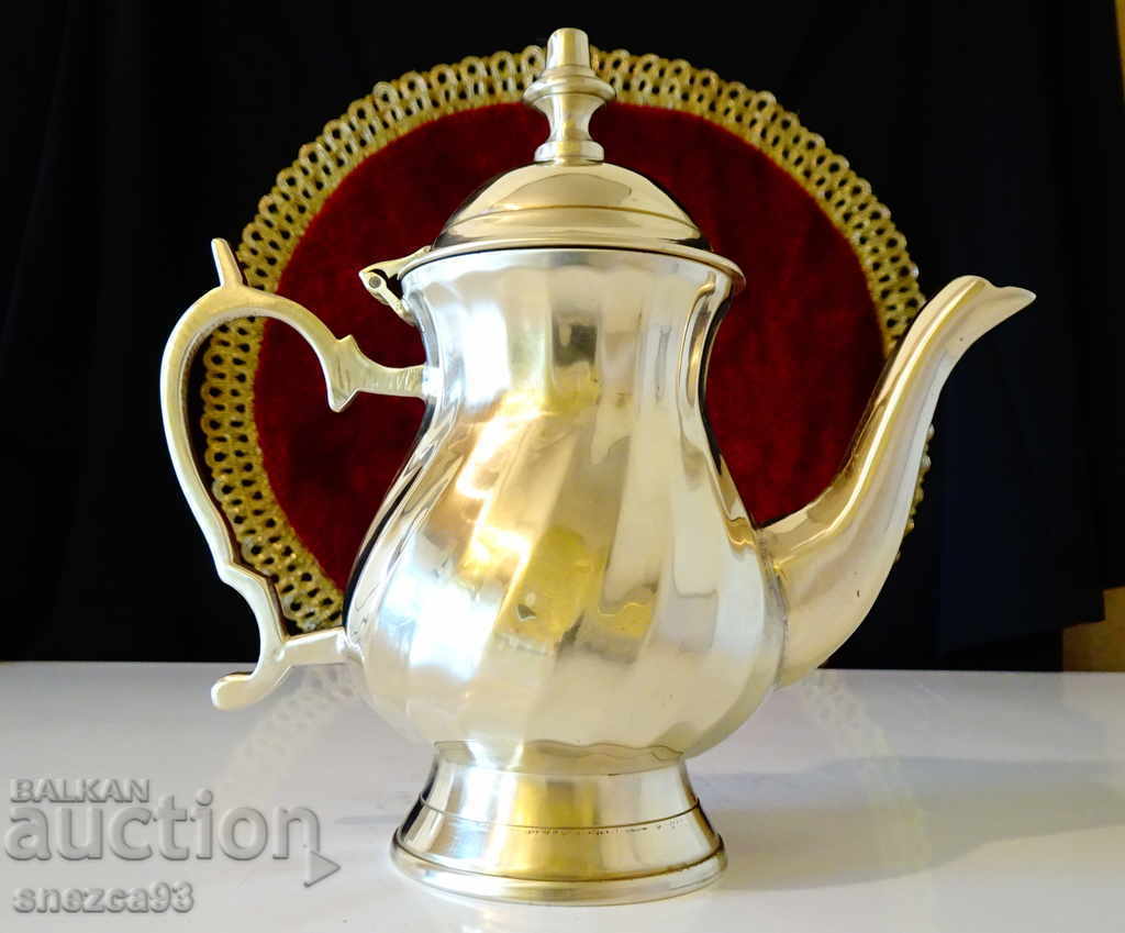 Bronze jug for rakia, teapot, relief Bronze jug for rakia, teapot, relief