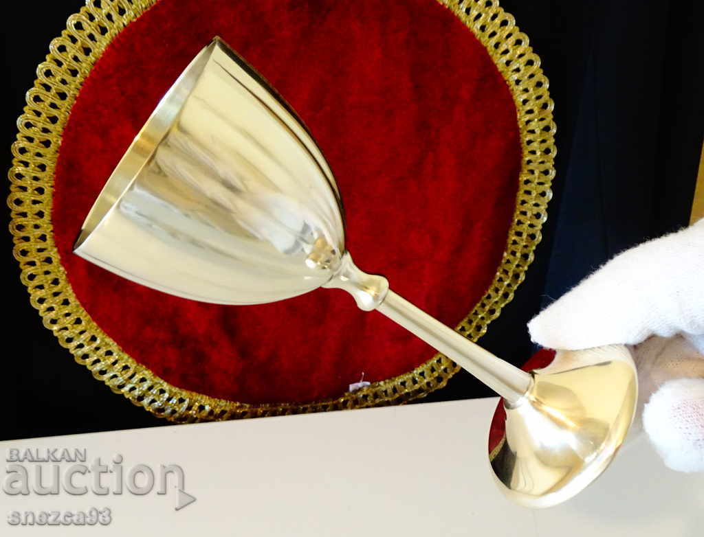 Relief bronze goblet, wine glass - 6 Relief bronze goblet, wine glass - 6