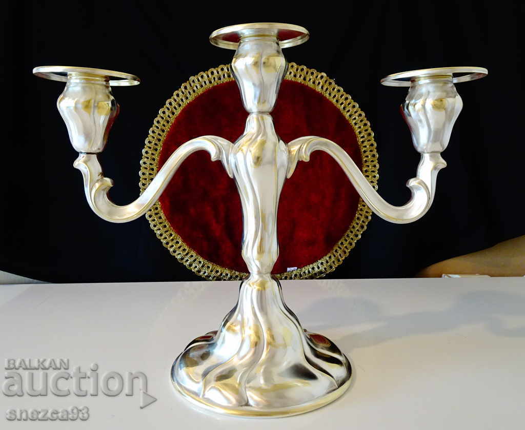 Silver plated triple candlestick WMF.