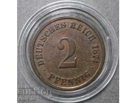 Γερμανία 2 pfennigs, 1874