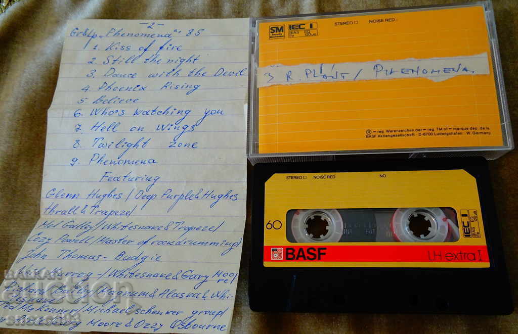 Κασέτα ήχου BASF με ροκ μουσική. με τιμή 12.00 BGN | € 6.14 Κασέτα ήχου BASF με ροκ μουσική. με τιμή 12.00 BGN | € 6.14