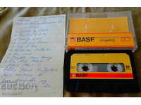 BASF audio cassette with rock music.