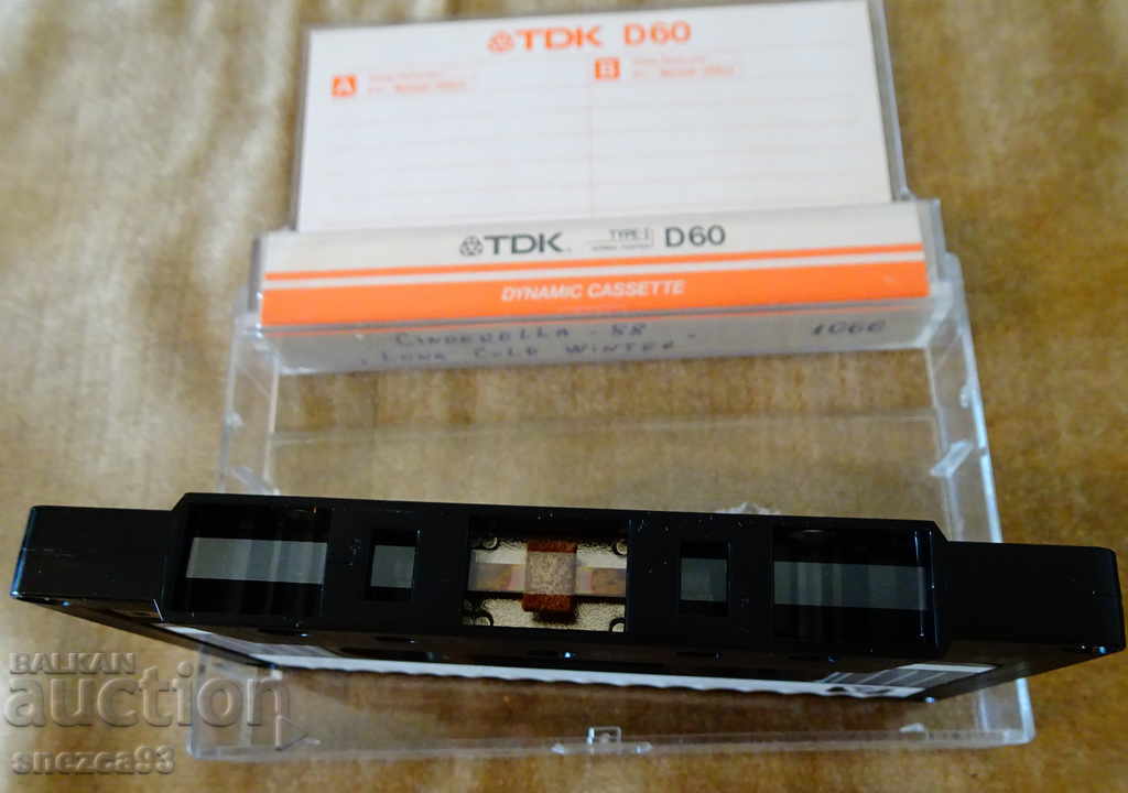 Delivery of TDK audio cassette with Cinderella. Delivery of TDK audio cassette with Cinderella.
