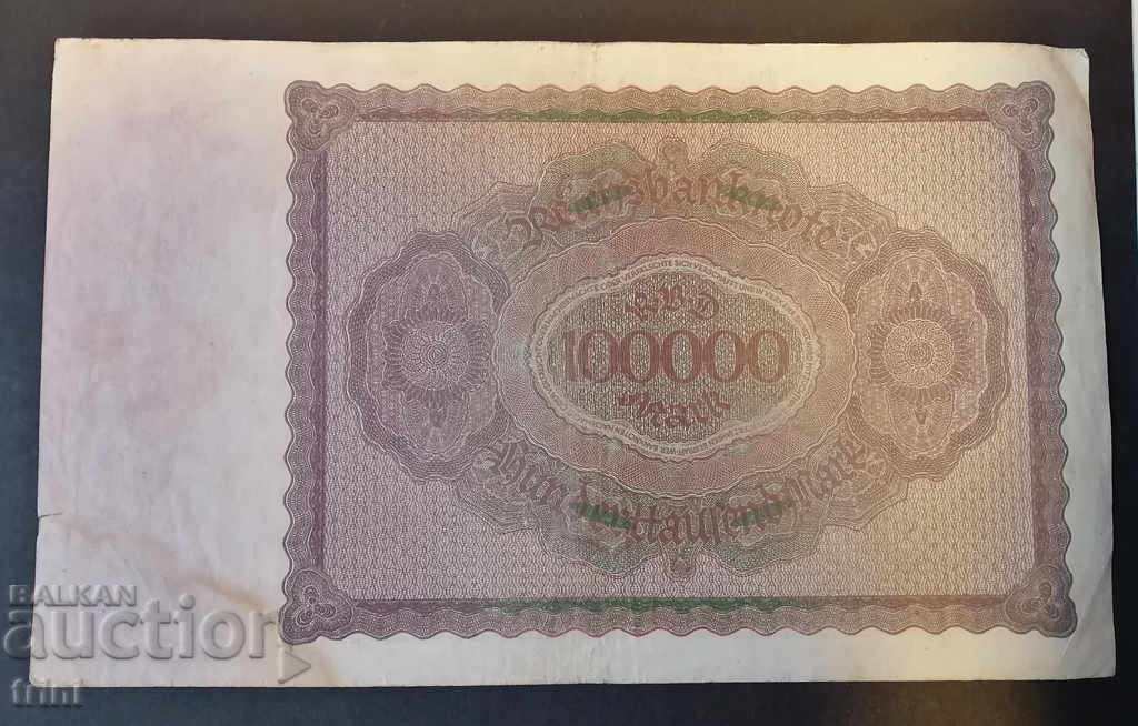 100.000 de mărci Germania 1923 a15 cu preț 8.00 BGN | € 4.09 100.000 de mărci Germania 1923 a15 cu preț 8.00 BGN | € 4.09