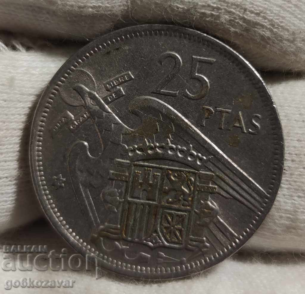 Spania 25 pesetas 1957
