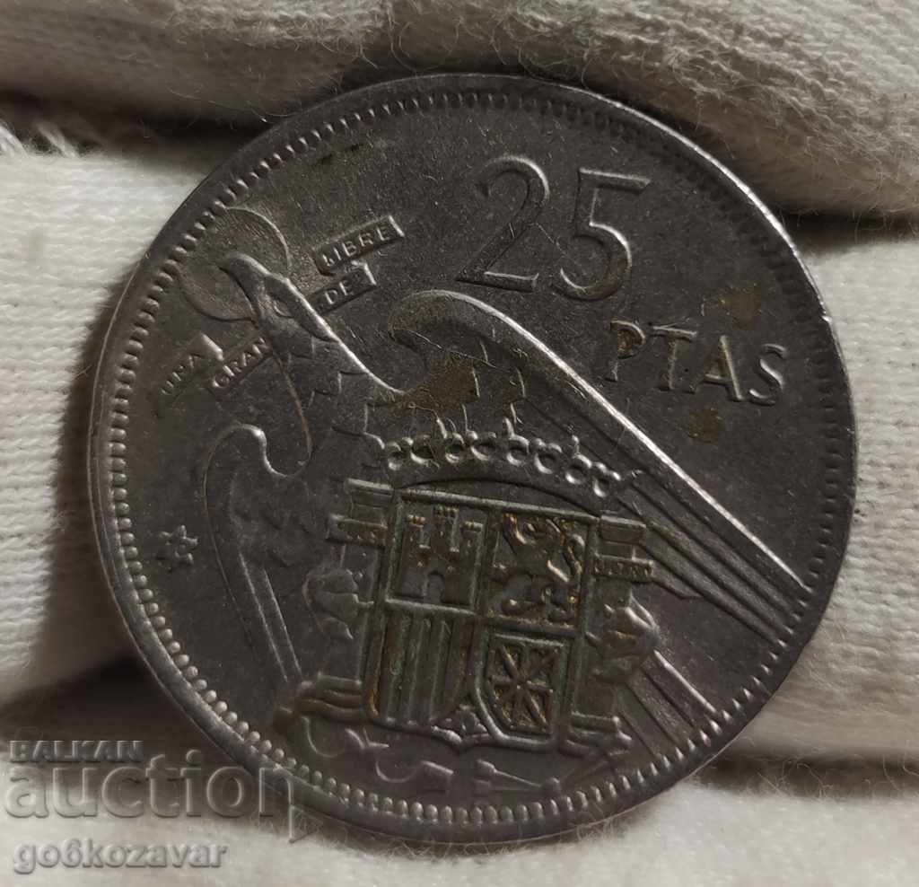 Spain 25 pesetas 1957