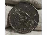 Spania 25 pesetas 1957