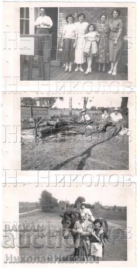 1950 LOT 5x OLD PICTURES EMIGRANTS IN THE USA UP TO TWO MUNICIPALITIES B231