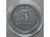 Germania 5 pfennig 1917