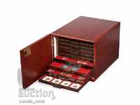 MB Cabinet - box for 10 trays for storing coins